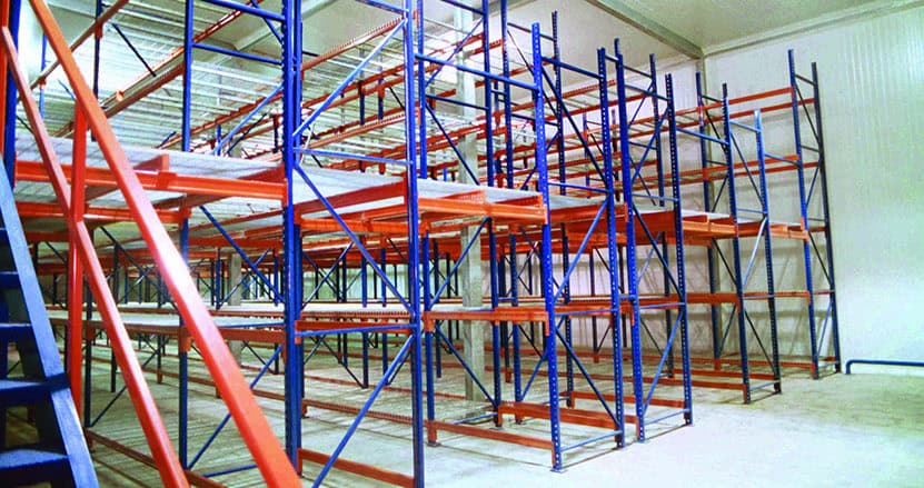 Rack Entrepisos para la realización de surtido y operación manual