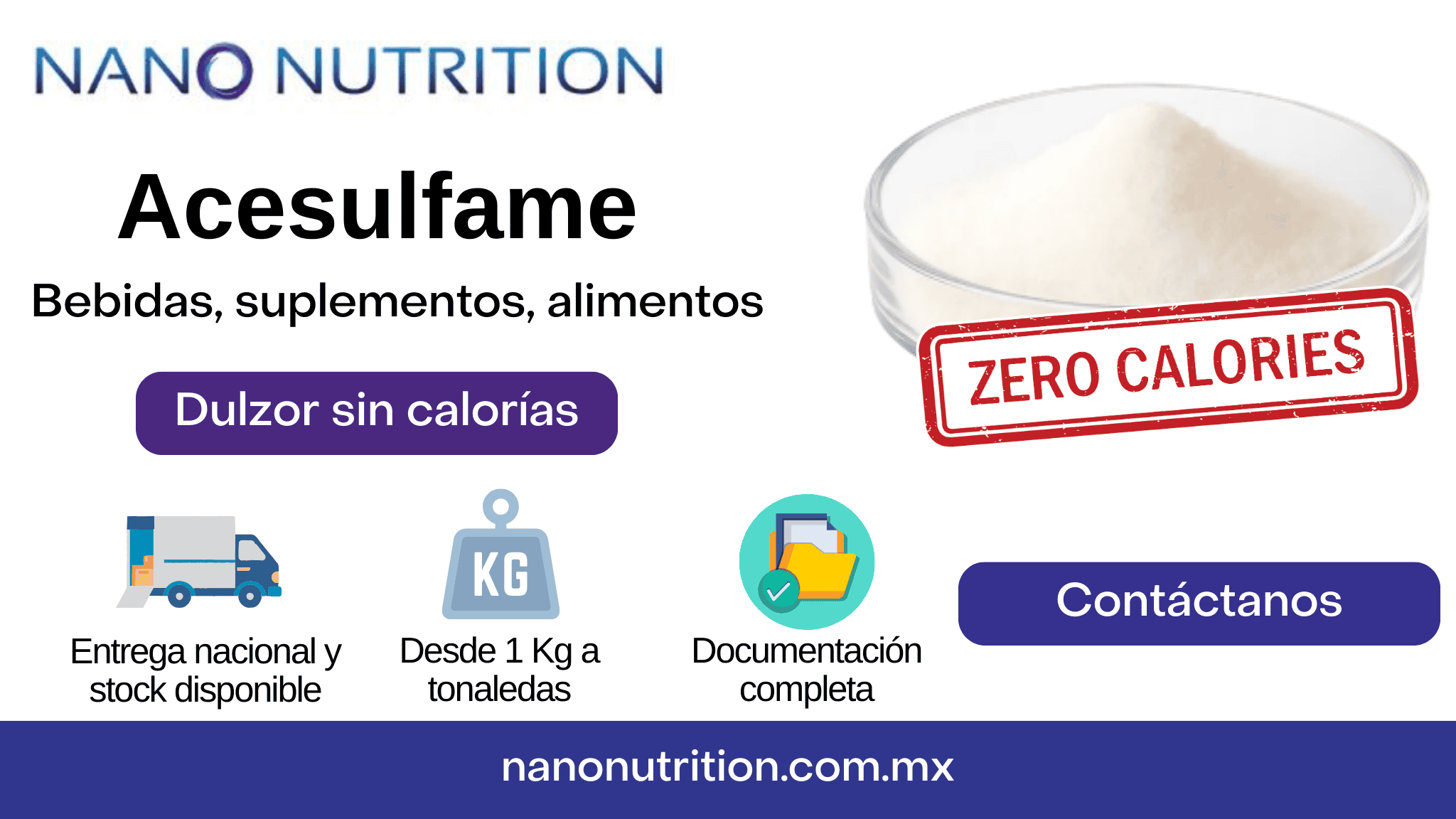Acesulfame Polvo para Edulcorante para alimentos