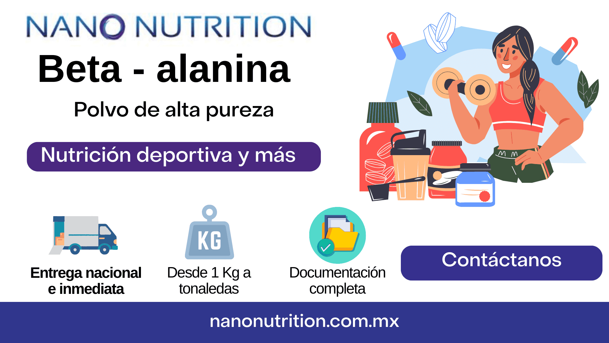 B-alanina en polvo para suplementos de alta pureza