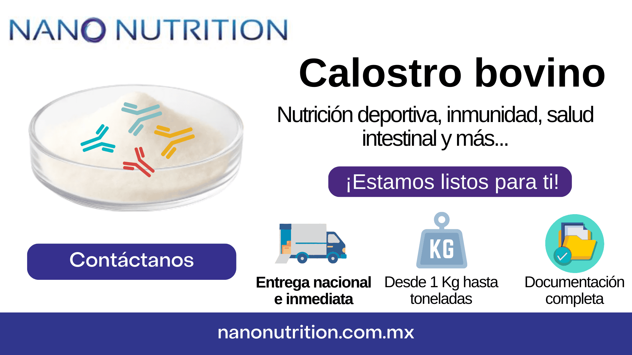 Calostro de Bovinos en Polvo