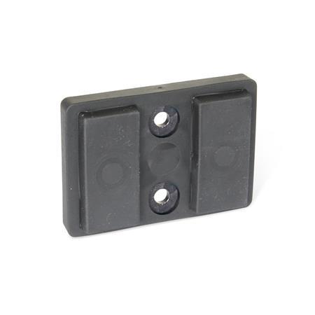 JW WINCO GN 57.2 Imanes de retención rectangulares