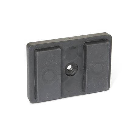 JW WINCO GN 57.2 Imanes de retención rectangulares
