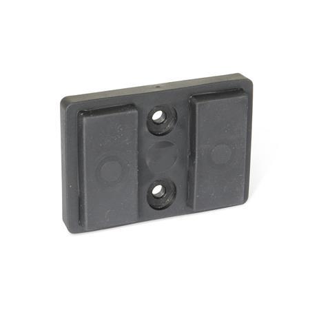 JW WINCO GN 57.2 Imanes de retención rectangulares