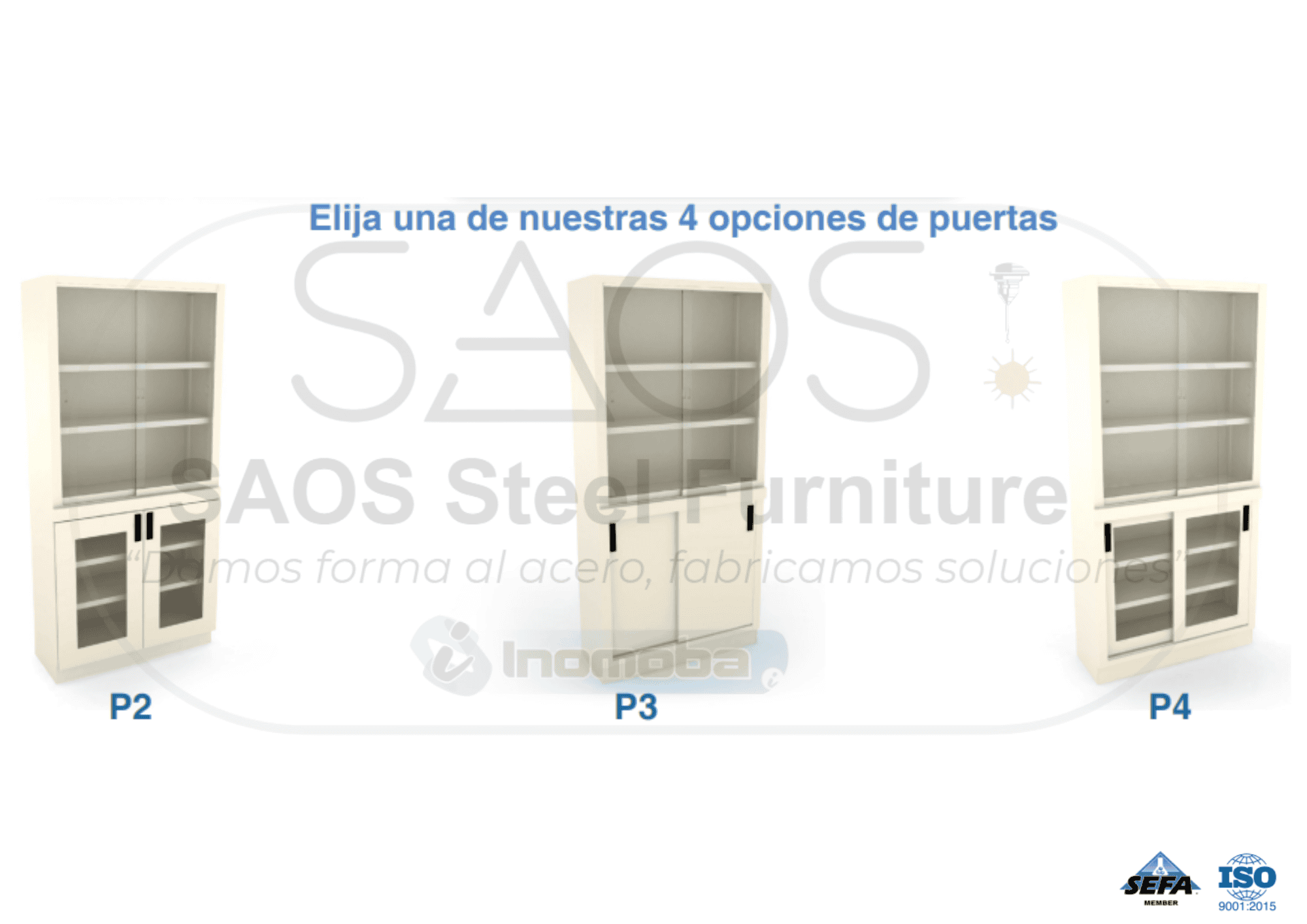 Opciones de puerta Vitrina Mixta EVM Alpha Classic