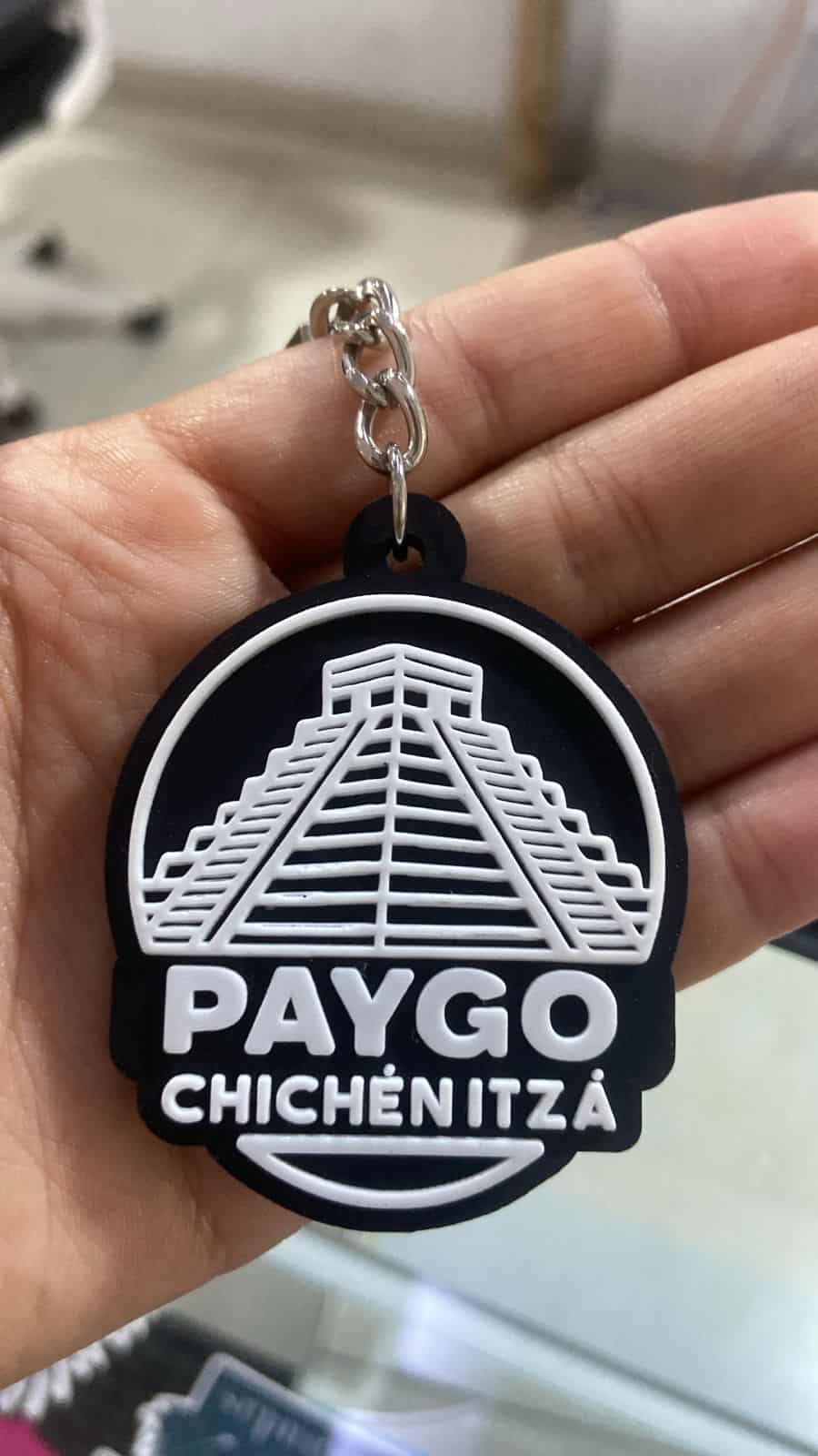 Llavero de plastisol, puede incluir chip NFC