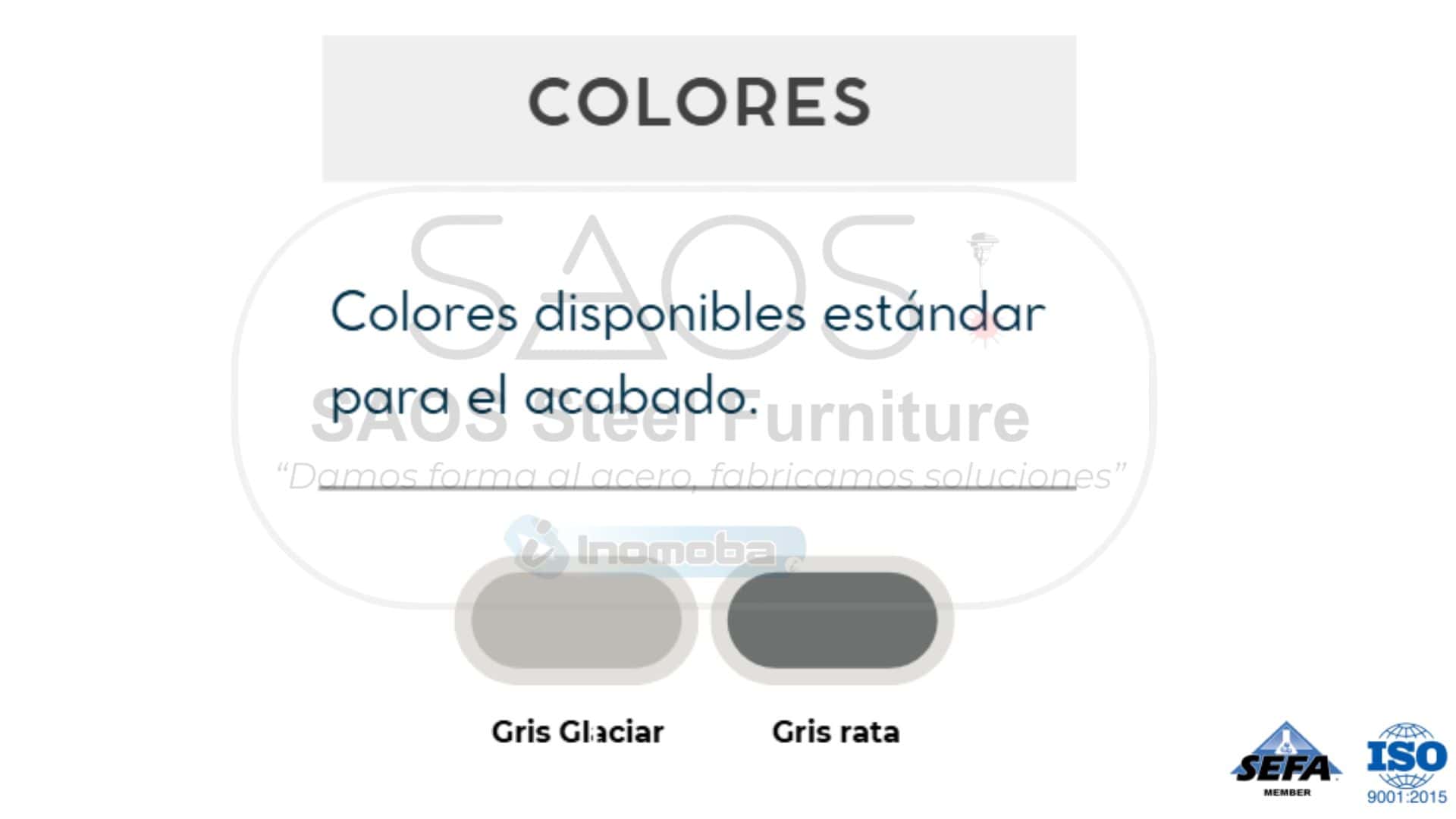 Colores disponibles