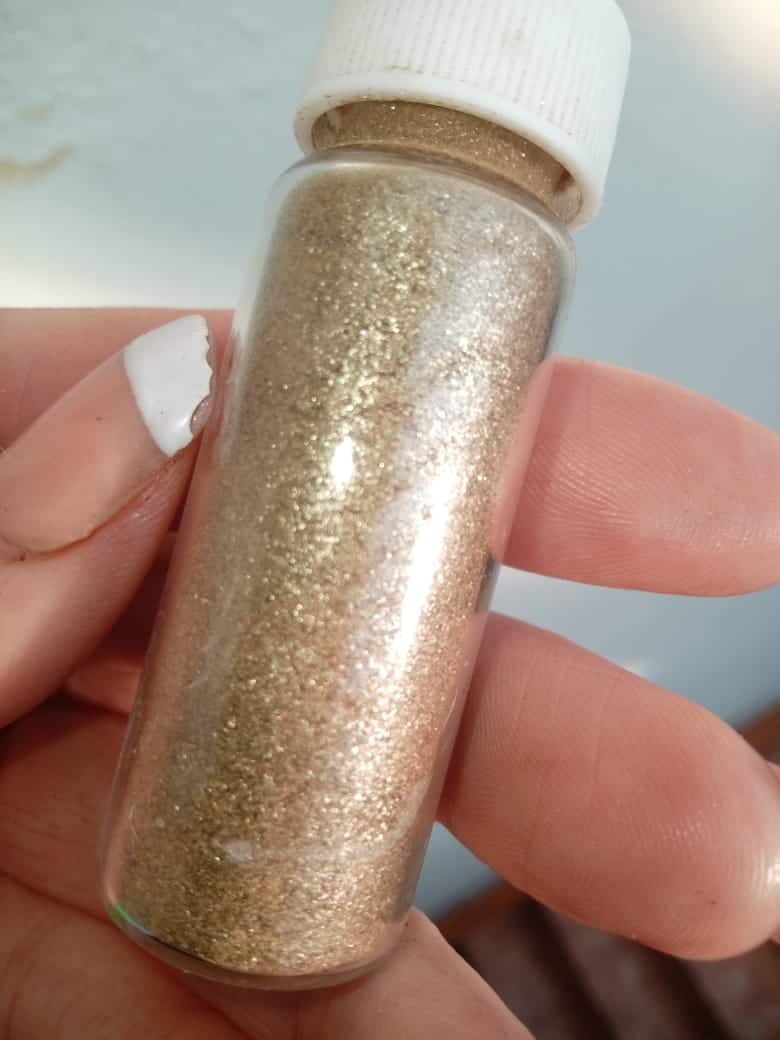 Iridio en polvo refinado