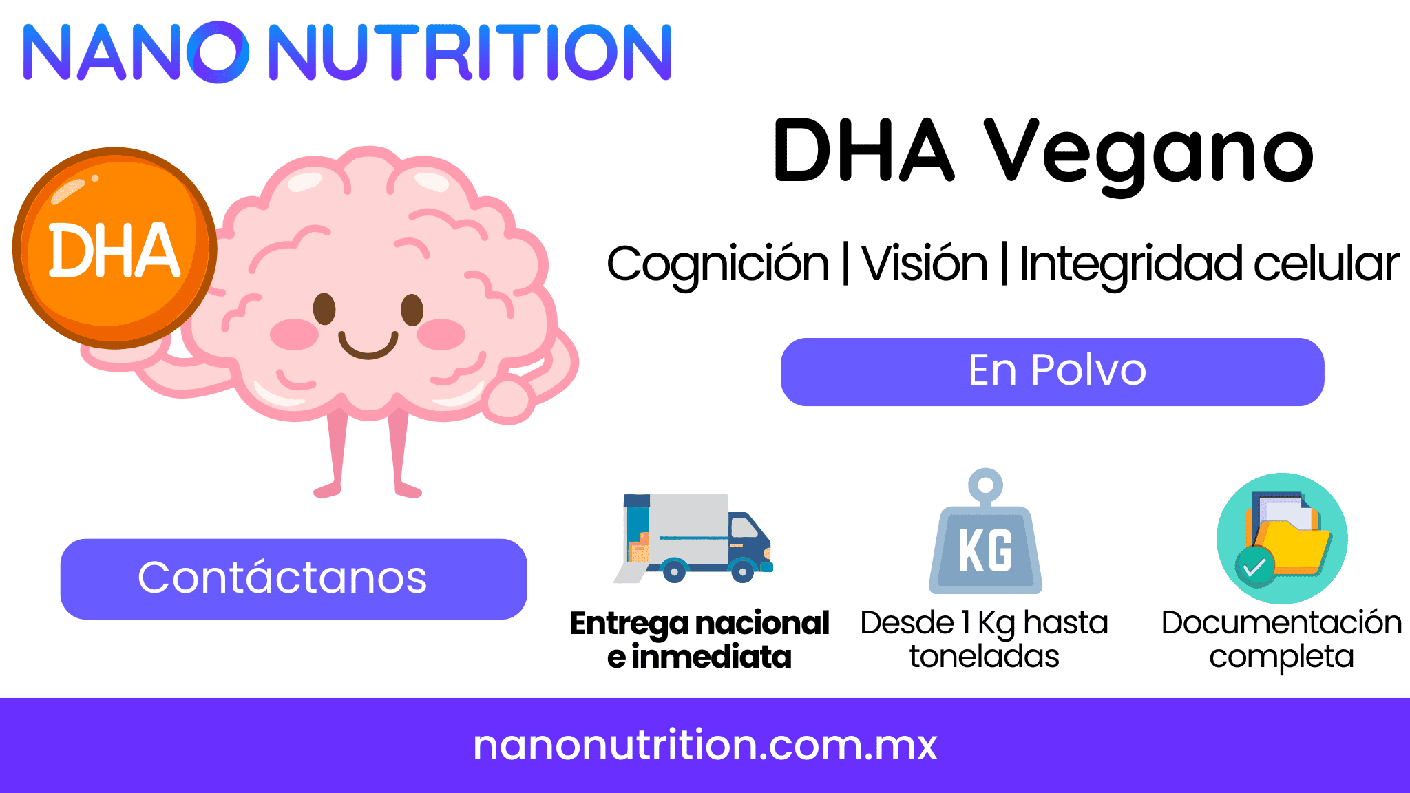 Nano_Nutrition_Distribuidor_Mexico_DHA_Polvo_Vegano_Kg_Toneladas_Saco_Suplementos