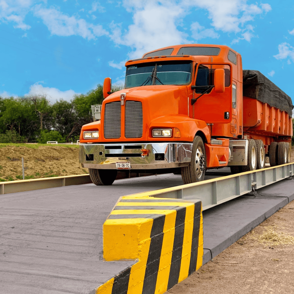 Balanza de pesaje para camiones en rampa