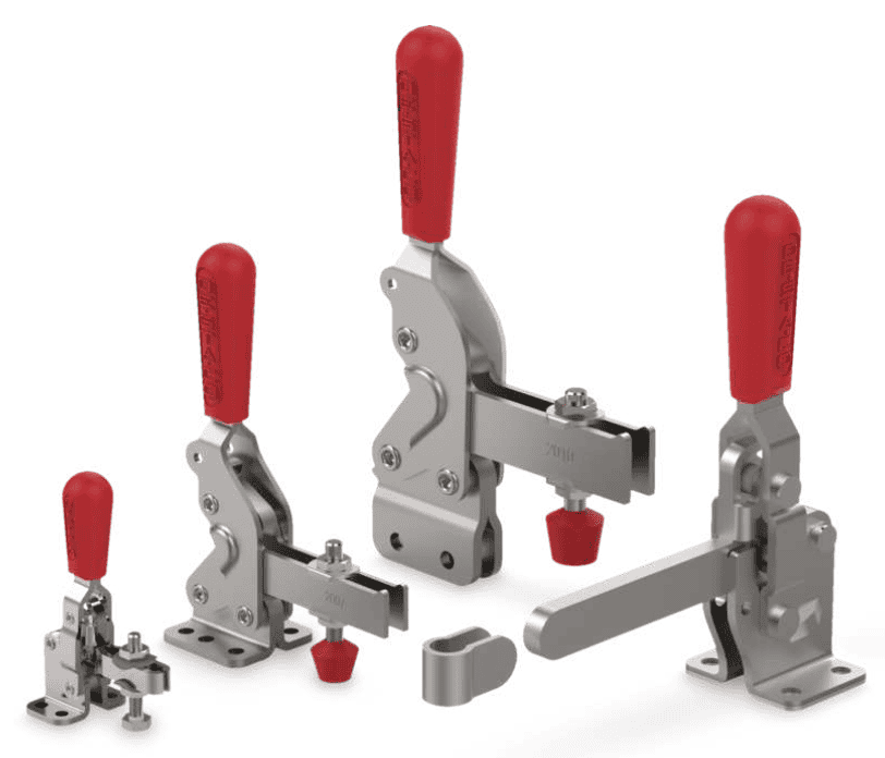 Los clamps verticales son herramientas esenciales en diversas aplicaciones industriales, diseñadas para proporcionar un agarre seguro y firme en superficies verticales. Su robustez y versatilidad hacen que sean ideales para operaciones de sujeción en procesos de fabricación y ensamblaje.