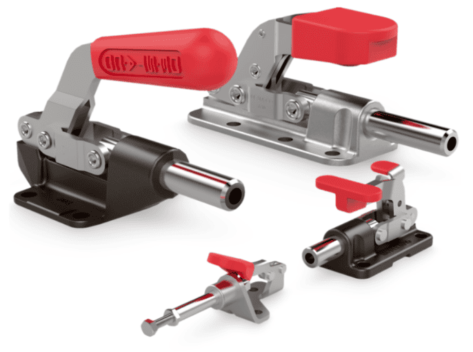 Los clamps de acción lineal están diseñados para ofrecer una amplia variedad de capacidades de sujeción, desde 440 N hasta 71,200 N, adaptándose a diversas aplicaciones industriales. Disponibles en diferentes series y modelos, estos clamps proporcionan soluciones eficientes y robustas para asegurar y sujetar piezas en entornos exigentes.