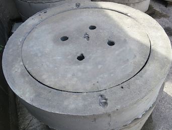 brocal de concreto reforzado de 300 kg