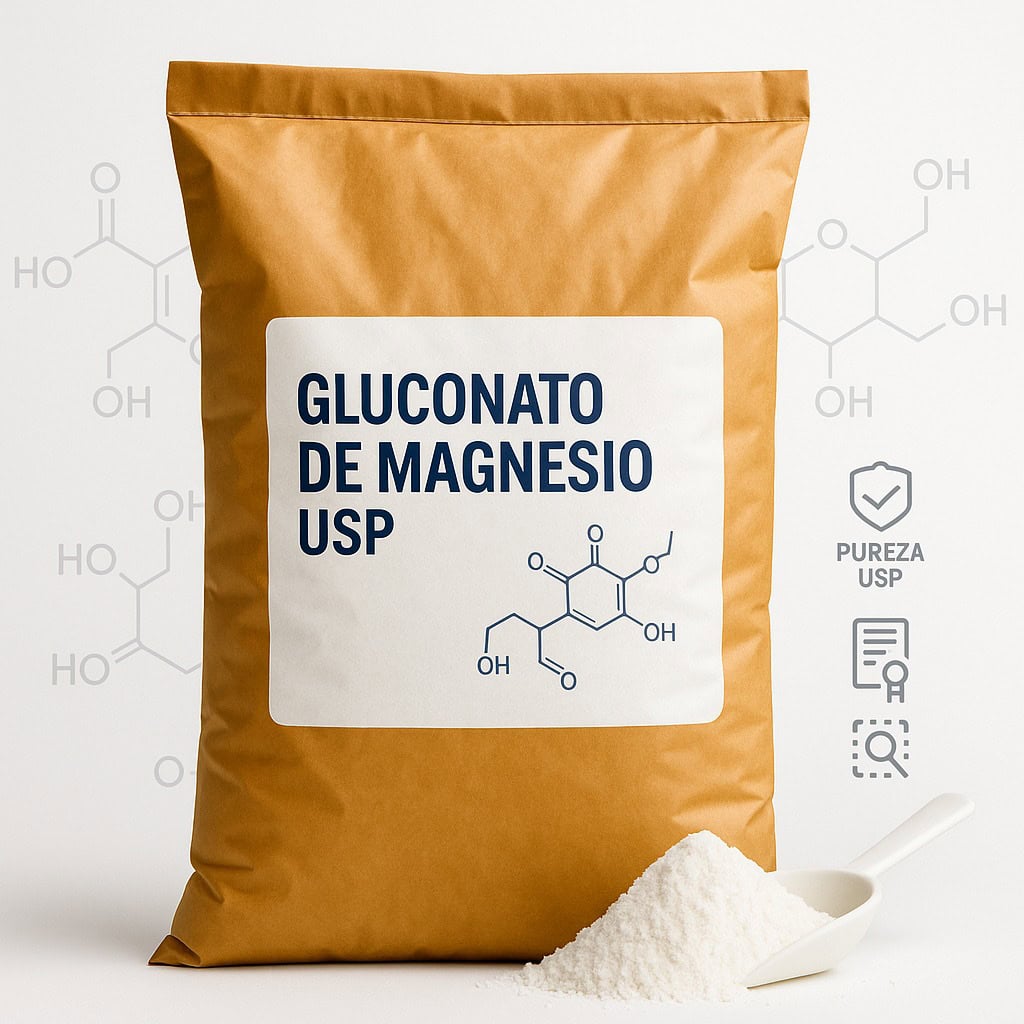 Gluconato de magnesio grado USP