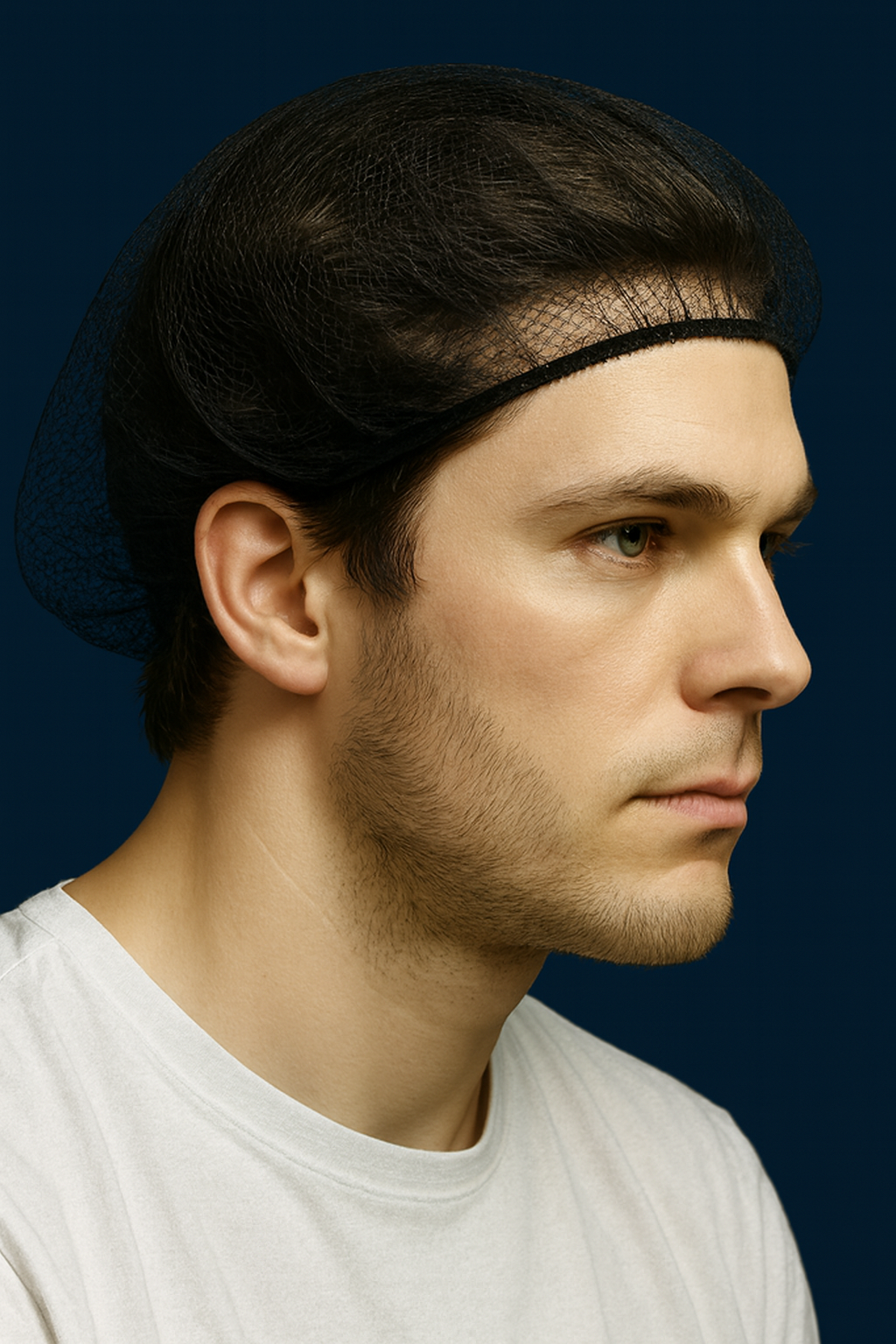 Redes para cabello de poliéster color negro