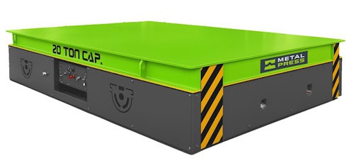 Carro transportador con plataforma y lona de matrices