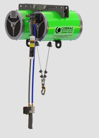 Balancín Neumático Cormac, modelo Tándem, capacidad de carga 316 Kgs. (700 lbs)