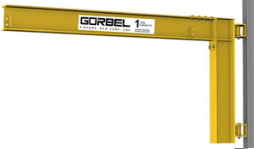 Grúa bandera montada a pared