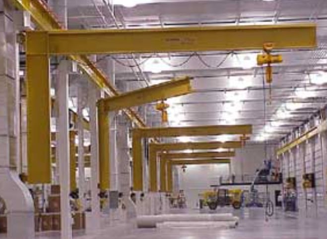 Grúa bandera montada a pared o columna