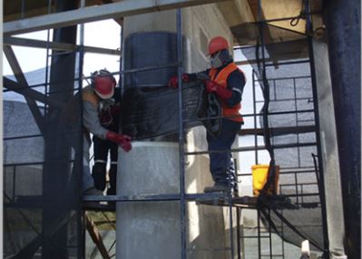 Reforzamiento de estructuras con fibra de carbono para vigas, columnas y lozas.