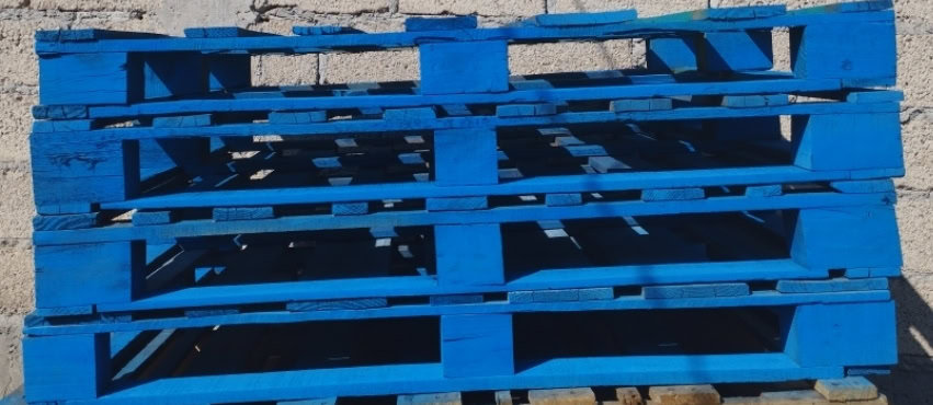 Tarimas de tacón color azul