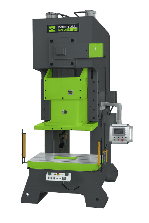 Prensa mecánica tipo C de un solo cigüeñal