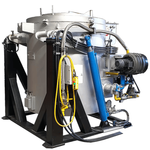 Horno de fusión de crisol basculante a gas para aluminio