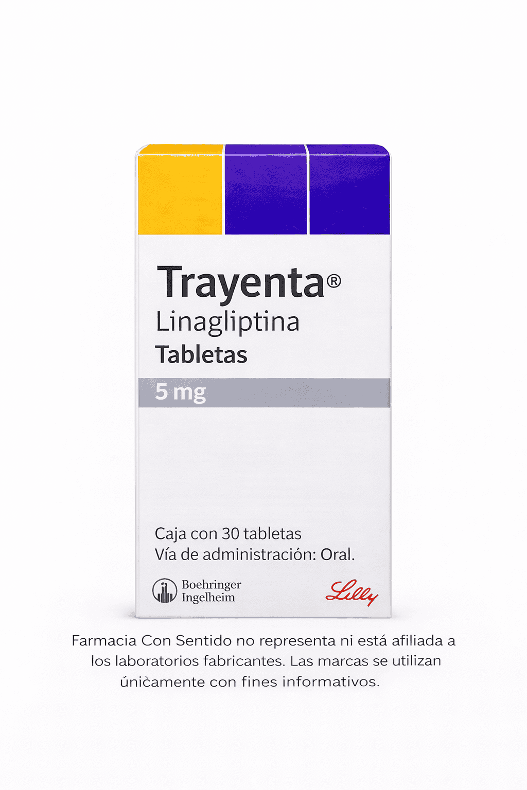 Linagliptina 5 mg Caja con 30 tabletas