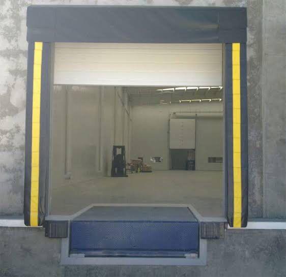 Sello de anden con cabezal colgante y sólido, proyección recta y proyección especial, diferentes medidas 