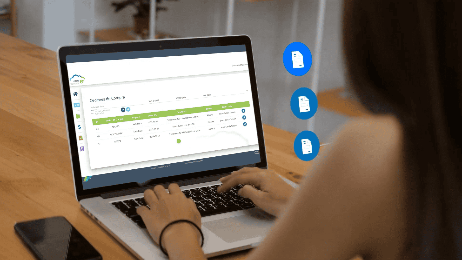 Gestor de proveedores Core Vendor