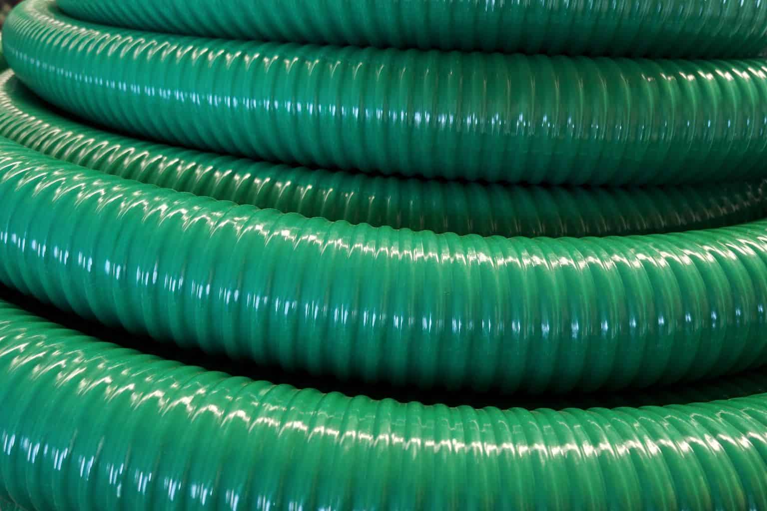 Mangueras de PVC verde olivo para riego