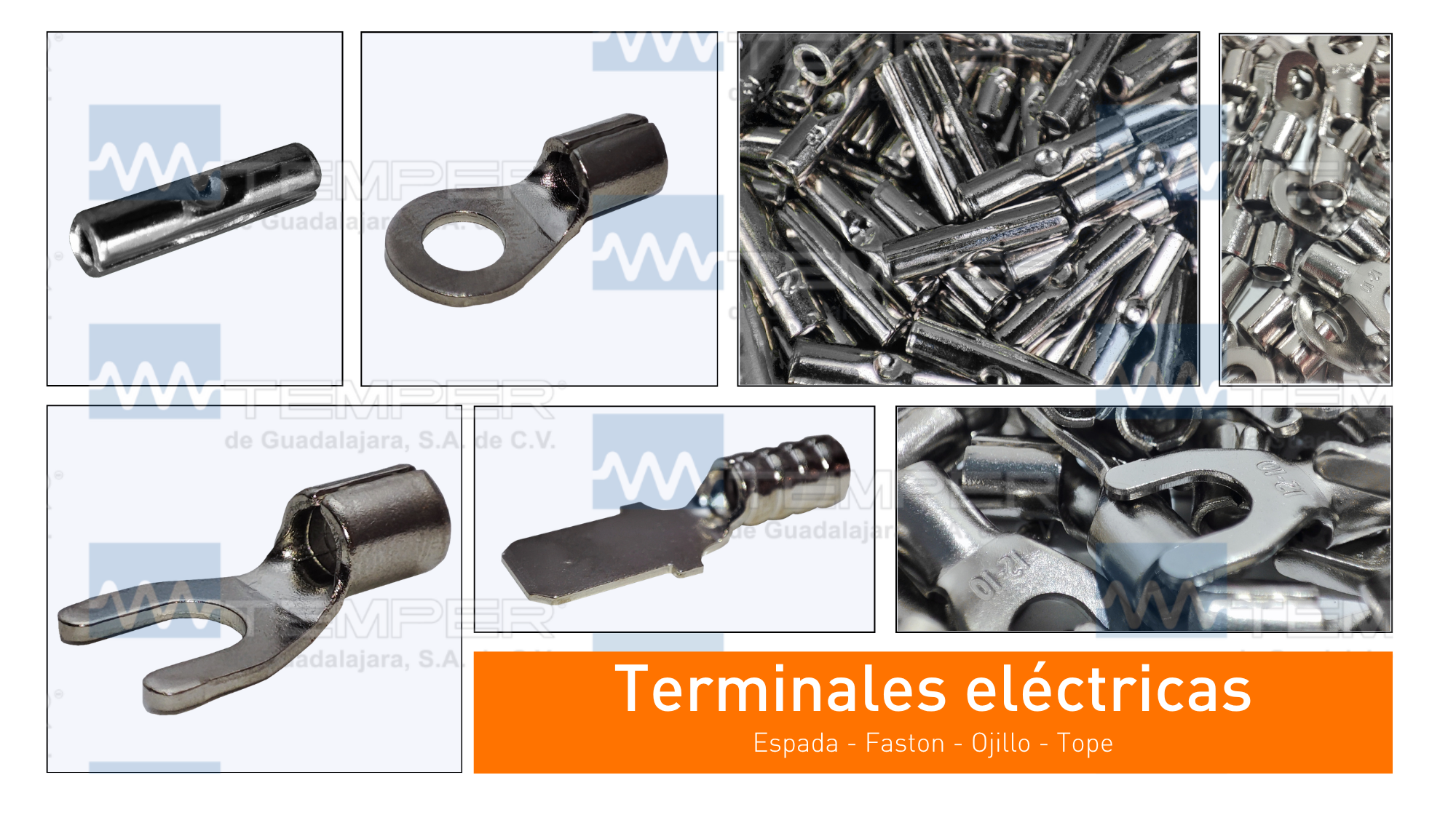 Terminales eléctricas para altas temperaturas