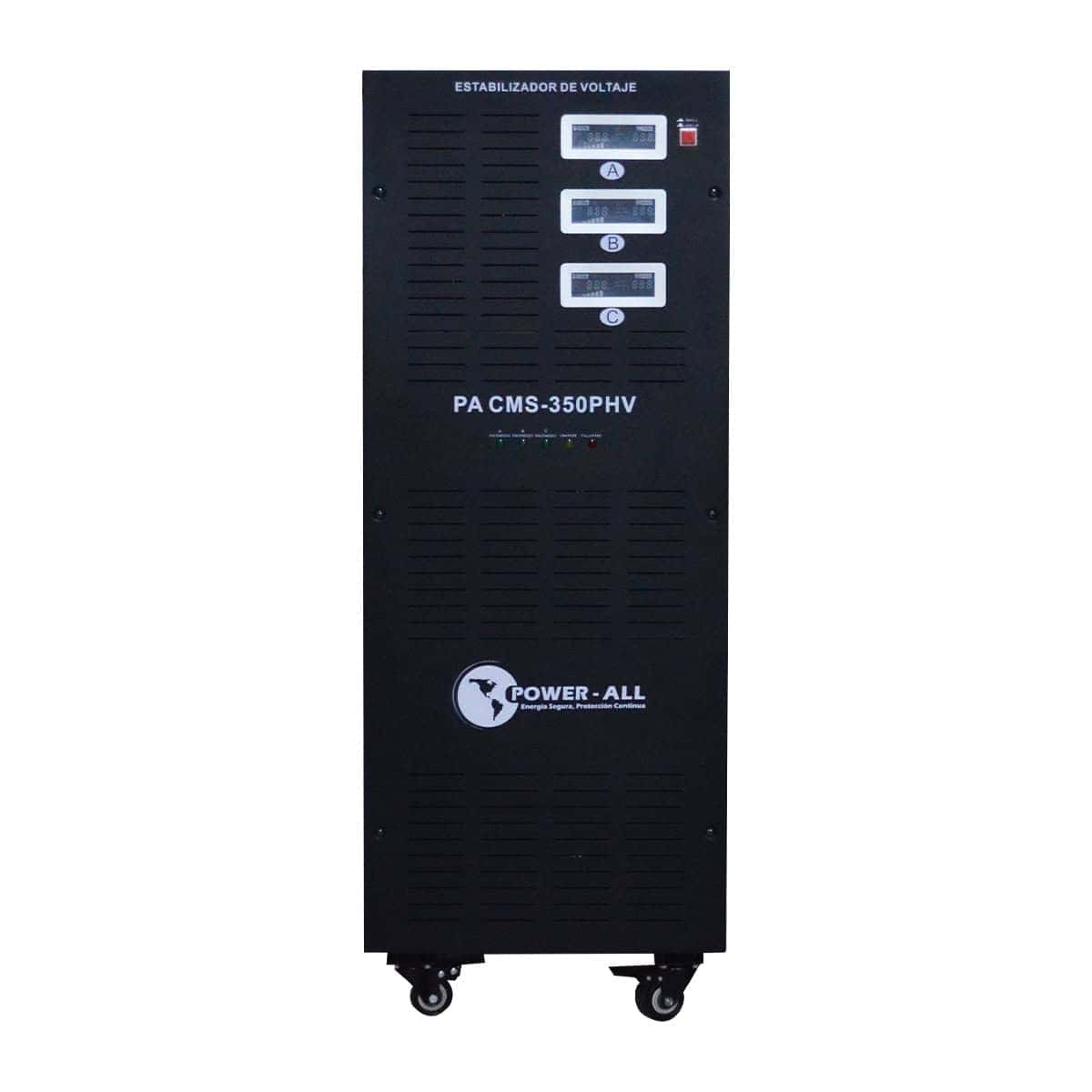 Estabilizador de Voltaje Trifásico Power-All PA CMS PHV | 30 a 50 KVA | 480/277V | Servomotor Comercial e Industrial