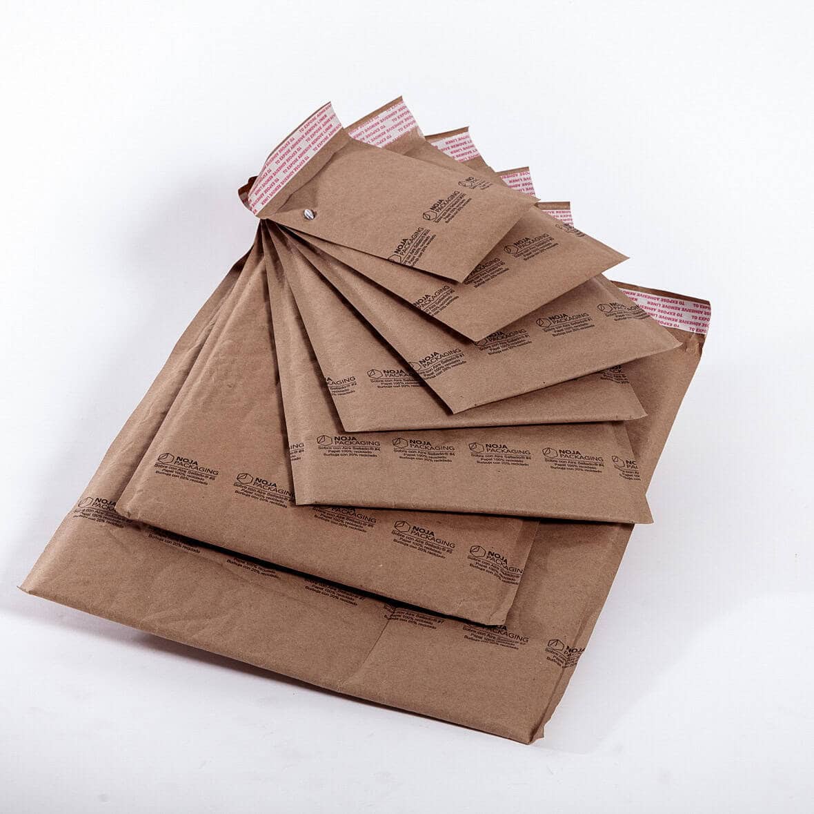 Sobres de papel kraft Jiffy con burbuja de 3/16