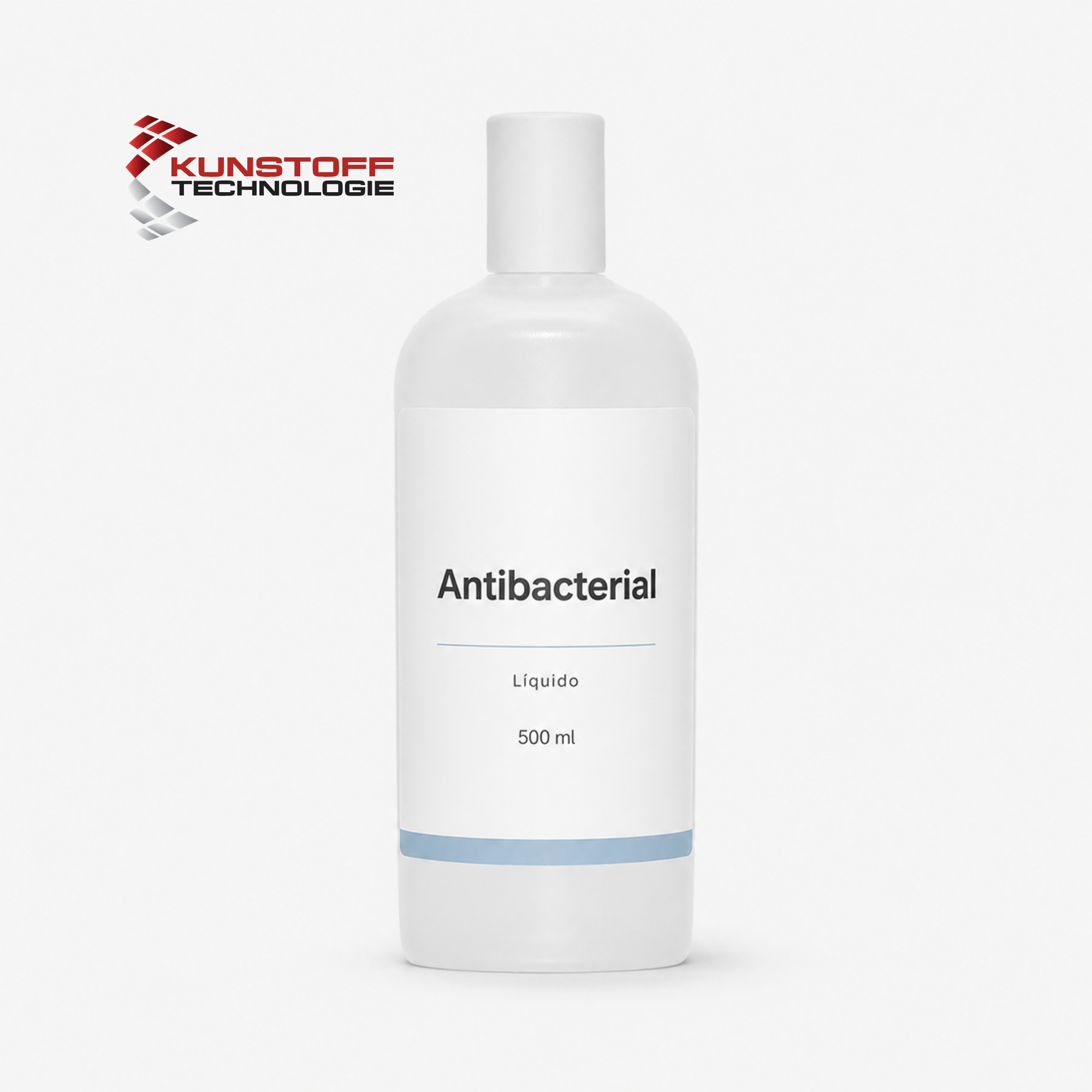 Botellas de alcohol en gel con publicidad para marcas Kunstoff
