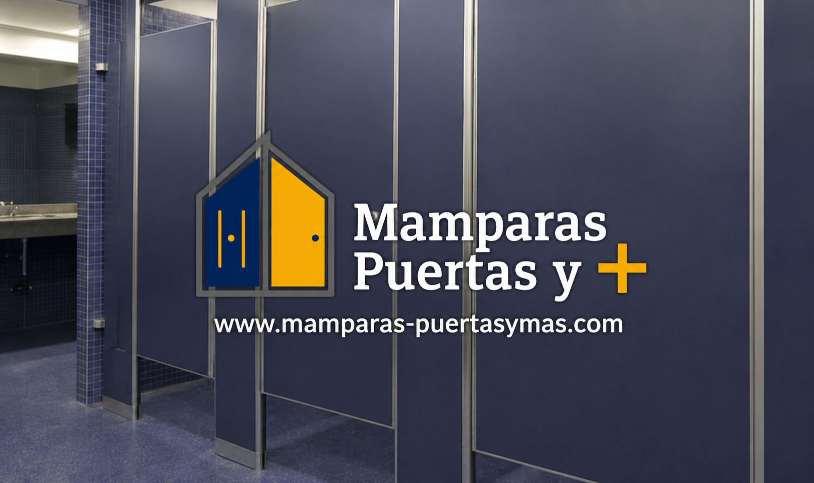 Mamparas con acabado en plástico laminado de uso ligero
