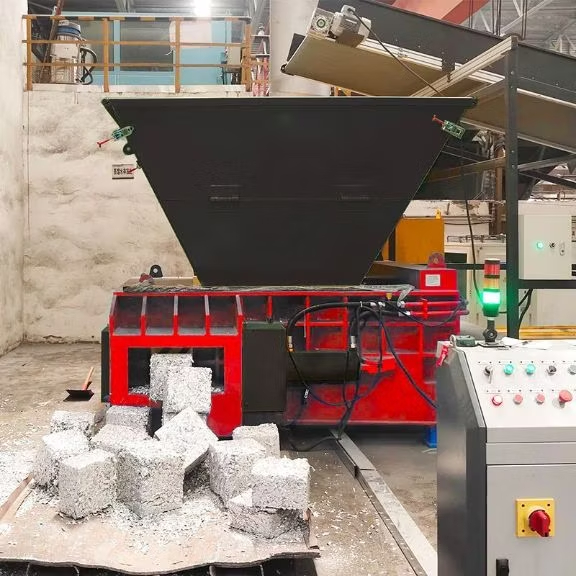 Briquetadora de virutas de aluminio con Tolva Automática