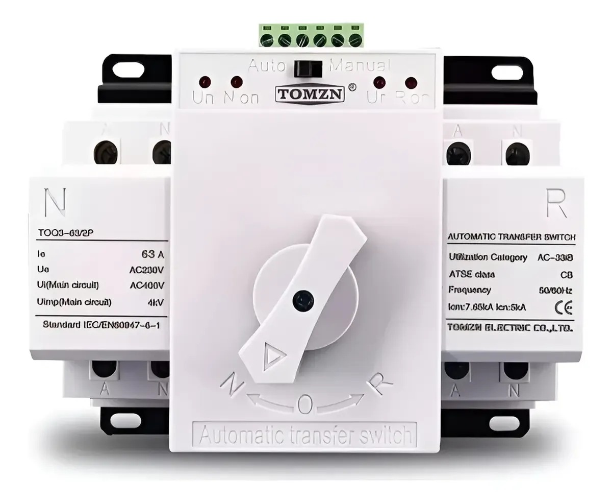 Interruptores de transferencia automática Manual Diferentes Polos 220v