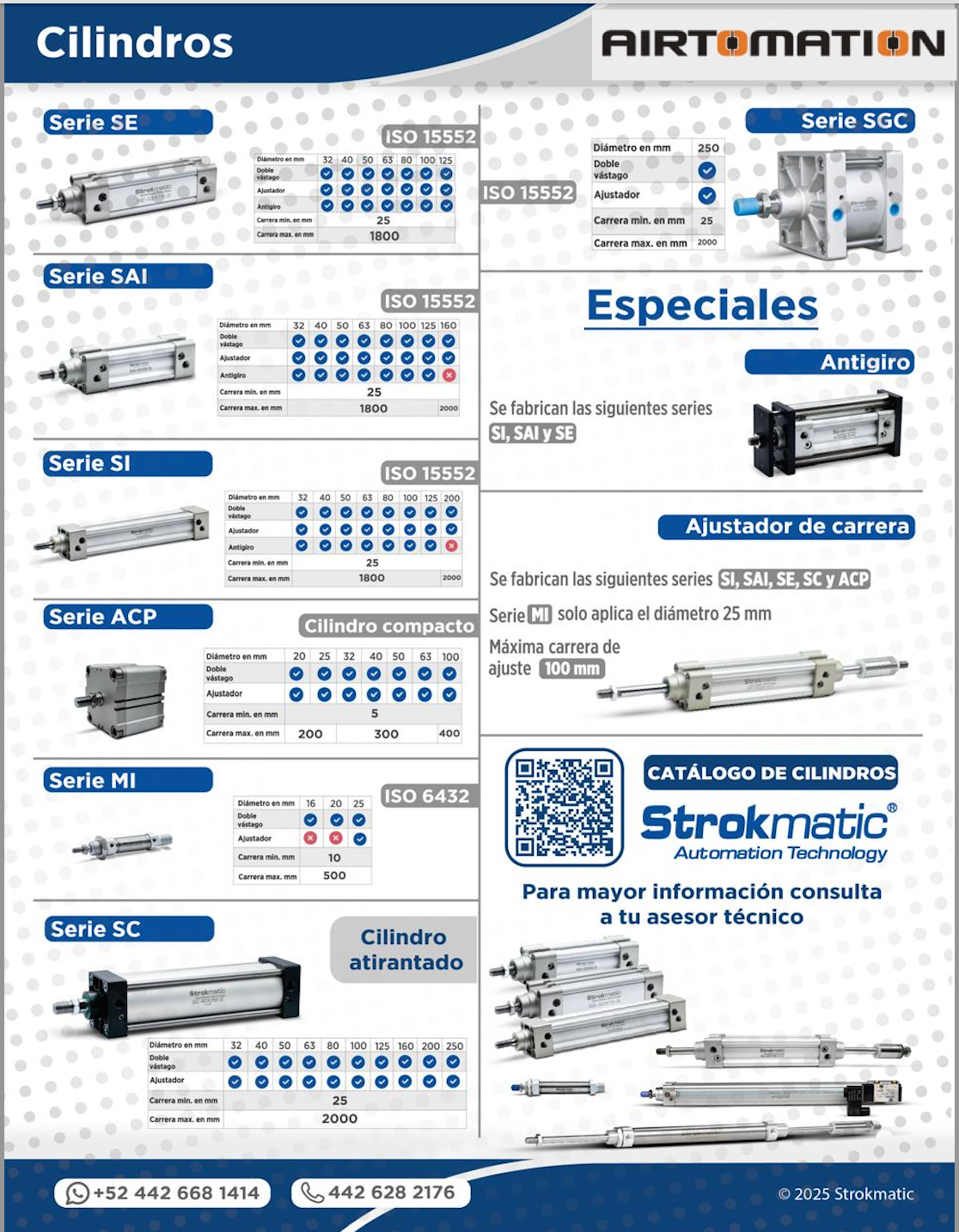 Cilindros neumáticos de doble efecto Festo