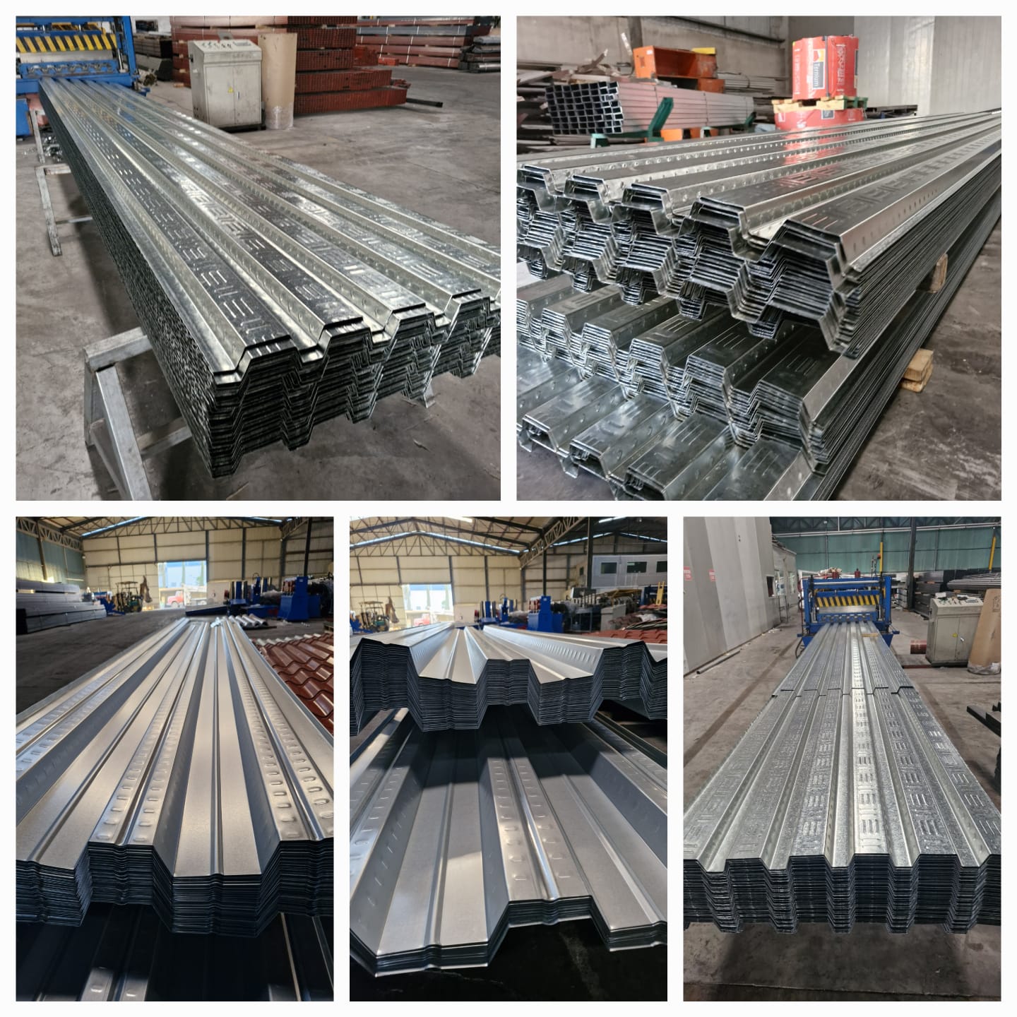 Lámina acanalada de acero galvanizado para losa y concreto