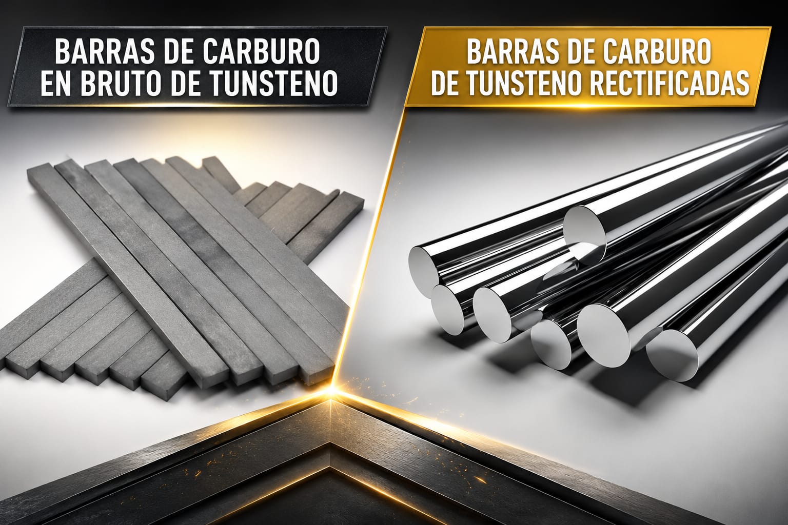 Barras de carburo de tungsteno rectificadas o en bruto
