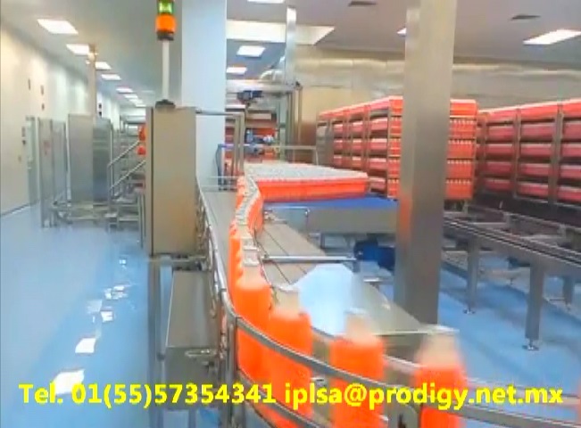 Banda transportadora MESA ACUMULACION CON CONVINADOR UNIFILAR