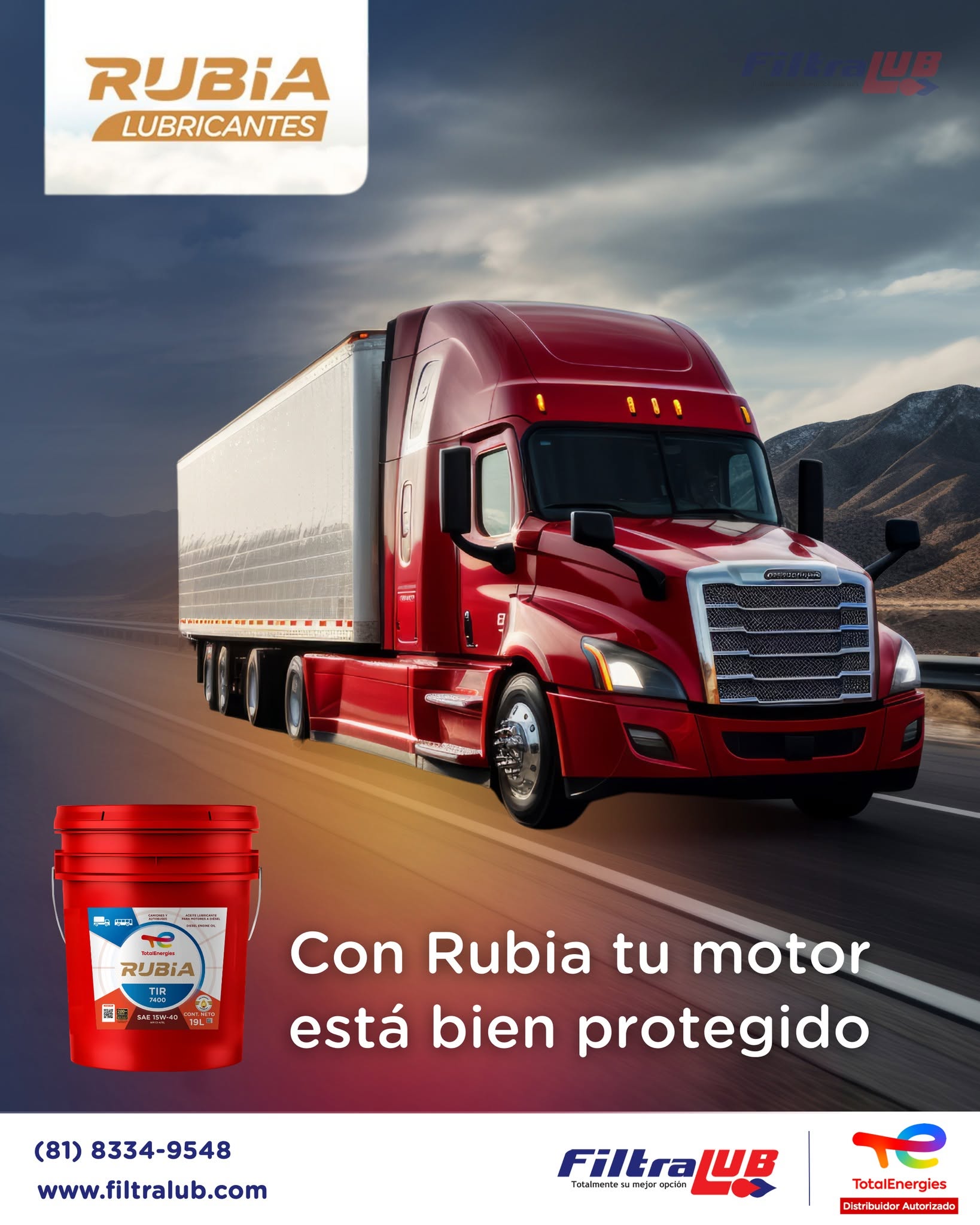 Aceite de motor diésel de larga duración Rubia