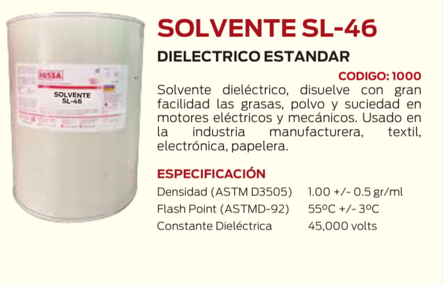 Solvente SL-46 dieléctrico estándar