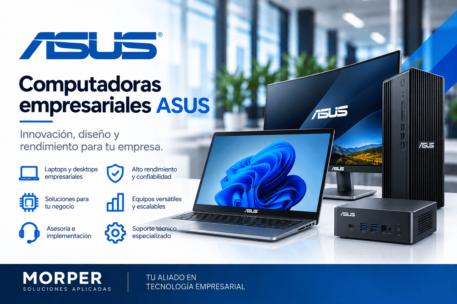 Computadoras y laptops empresariales