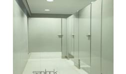 Mamparas para discapacitados de lamina de acero inoxidable - Sanilock Mamparas para Sanitario
