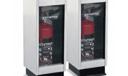 Porta extintores cilindricos ventana completa - Comercializadora MAPANA