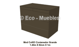 Contenedor de plastico - Eco-Muebles Muebles de Plástico