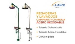 Regaderas lavaojos - Alliance Safety