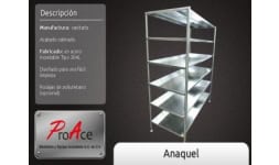 Anaqueles de acero inoxidable - Acero y Equipo Inoxidable PROACE