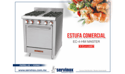 Estufas comerciales - Abastecedora de Equipos Inoxidables SERVINOX